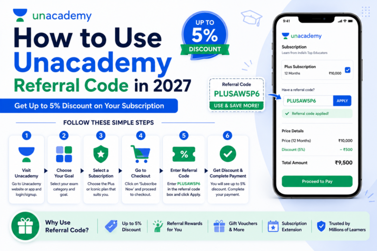 How to Use Unacademy Referral Code in 2027 – Step-by-Step Guide