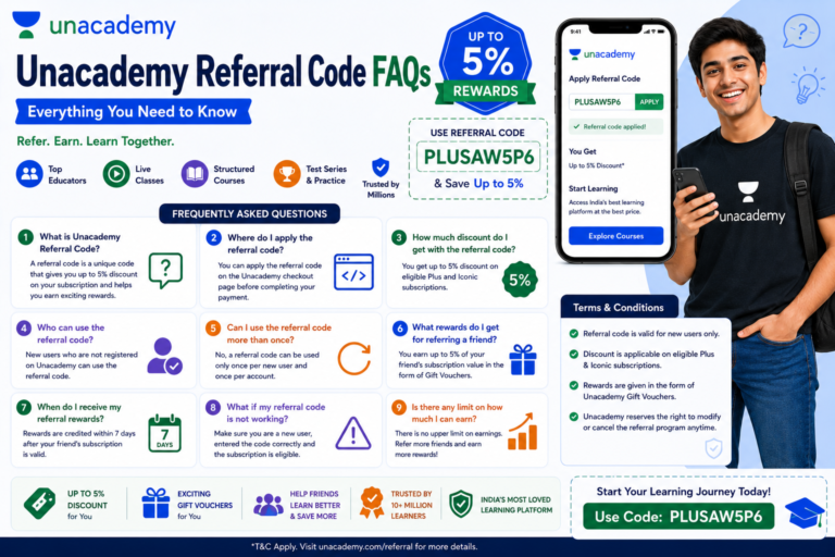 Unacademy Referral Code FAQs 2027 – Everything You Need to Know