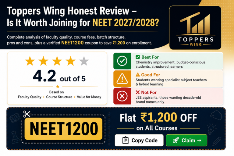 oppers Wing Honest Review – Is It Worth Joining for NEET